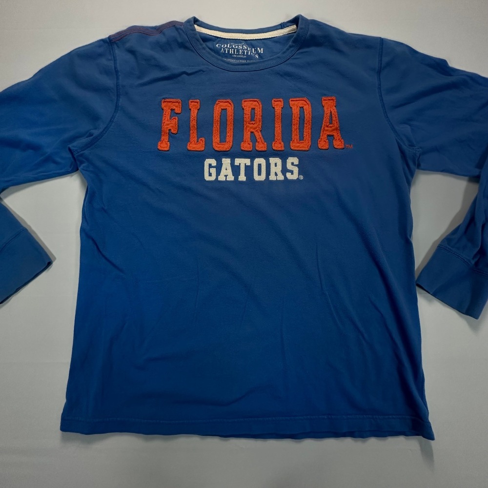 Colosseum Athletics Florida Gators Long Sleeve Shirt‎ Blue Orange Large NCAA
